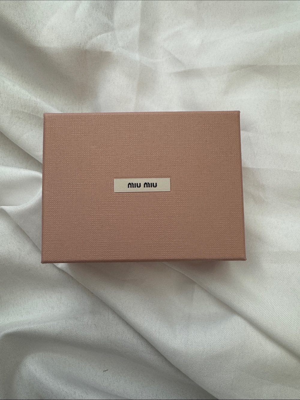 Miu Miu Dusty Rose Accessory Box with Branded Plaque